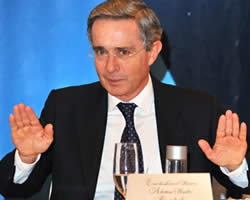 Ex presidente de Colombia, �lvaro Uribe