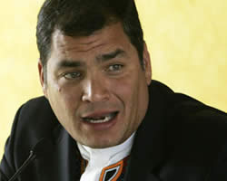 Presidente de Ecuador, Rafael Correa