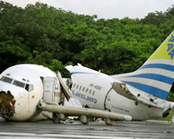 Accidente de avión en San Andrés. EFE Accidente de avión en San Andrés. EFE