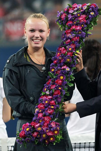 Caroline Wozniacki, ahora reina del tenis mundial. EFE Caroline Wozniacki, ahora reina del tenis mundial. EFE