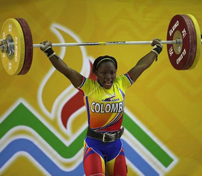 Nisidia Palomeque, medallista en los Suramericanos 2010.