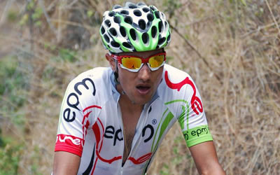 Javier González, ciclista de UNE-EPM Javier González, ciclista de UNE-EPM