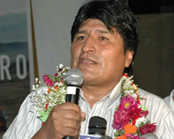 Presidente de Bolivia, Evo Morales