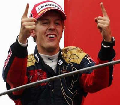 Vettel, especialista en la lluvia; Foto: EFE