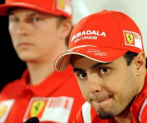 Pilotos de Ferrari; Foto: EFE