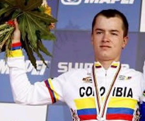Carlos Betancur Medalla de plata en Mundiales de Ciclismo. EFE