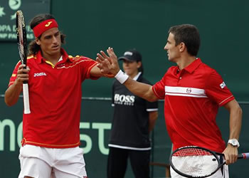 Feliciano López y Tommy Robredo; Foto: EFE