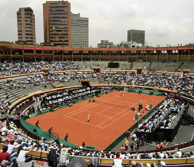 Plaza de Toros La Santamaría en Copa Davis. EFE