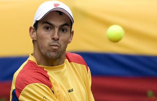 Santiago Giraldo raqueta número 1 de Colombia. EFE