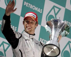 Button, ganador en Malasia; Foto: EFE