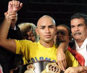 Likar Ramos campeón Mundial Superpluma de la AMB. EFE
