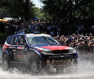 El francés Peterhansel con su BMW en el Dakar; Foto: EFE