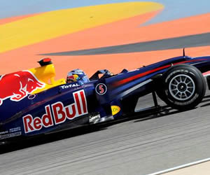 Auto de Sebastián Vettel en Bahrein. EFE