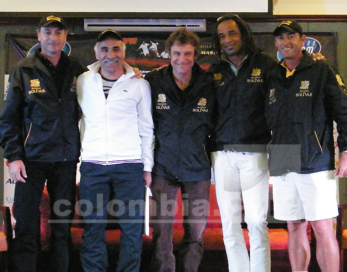 Los 5 tenistas del Master; Foto: Tomás Guzmán, Colombia.com