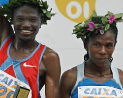 James Kipsang y Yimer Wude; Foto: AFP