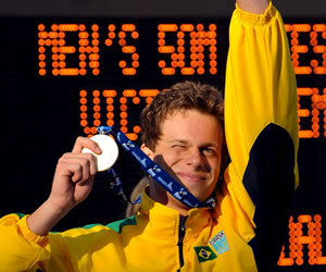 Cesar Cielo nadador brasilero campeón mundial. EFE