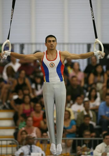 Jorge Hugo Giraldo en las puebas cnetroamericanas. EFE