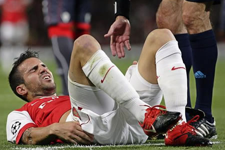 Fabregas en el juego frente al Sunderland donde se lesionó. EFE