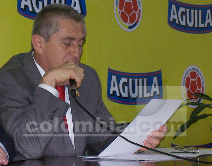 Eduardo Lara, seleccionador de Colombia; Foto Colombia.com