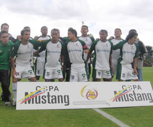Así formó Equidad contra Tolima. Foto:Leonardo Quimbay