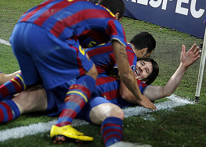 Lionel Messi dio el triunfo al Barcelona. F.C. EFE
