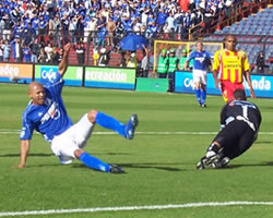 Estrada, clave para Millonarios. Foto: Leonardo Quimbay