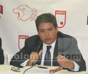 Farfán, Presidente de Independiente Santa Fe; Foto: Colombia.com