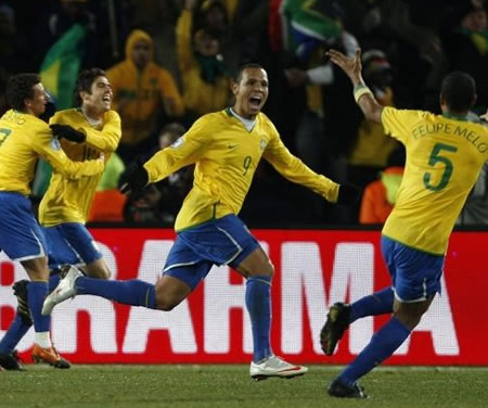 Brasil celebró en el Ellis Park de Johannesburgo; Foto: EFE