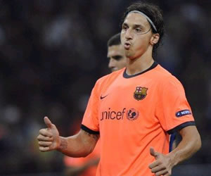 Zlatan Ibrahimovic actual delantero del Barcelona F.C. EFE