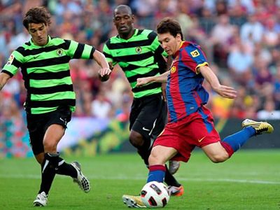 Barcelona-Hércules, juego de la segunda jornada española. EFE