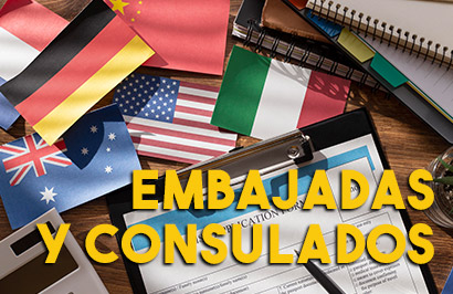 Embajadas y consulados