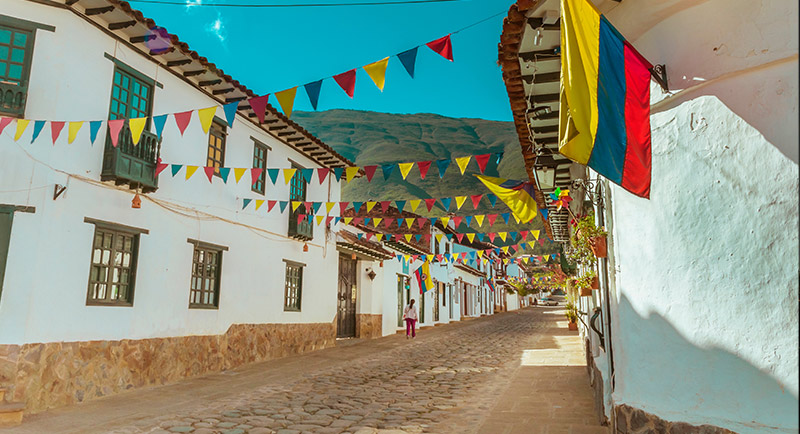 Calles en Villa de Leyva