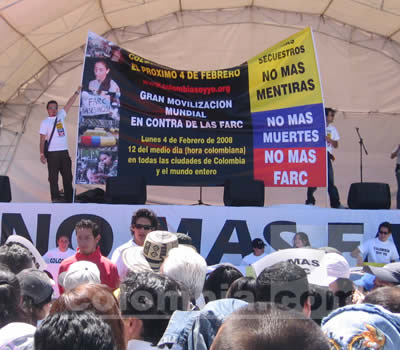 Marcha contra las FARC Plaza de Bolivar - Fotos: Luz Helena Quiceno