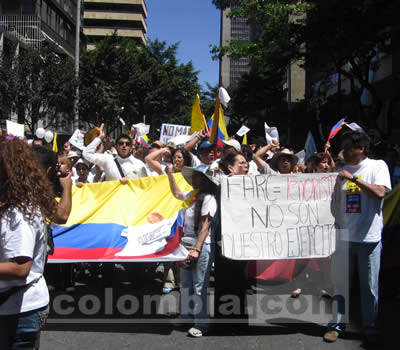 Marcha contra las FARC Plaza de Bolivar - Fotos: Luz Helena Quiceno