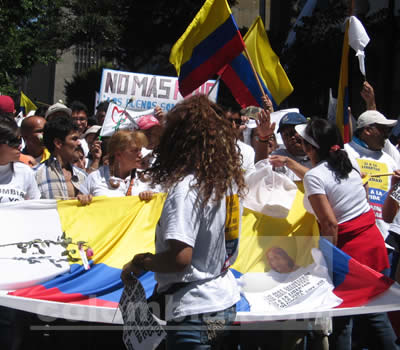 Marcha contra las FARC Plaza de Bolivar - Fotos: Luz Helena Quiceno