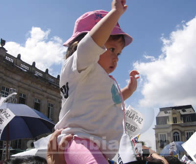 Marcha contra las FARC Plaza de Bolivar - Fotos: Luz Helena Quiceno