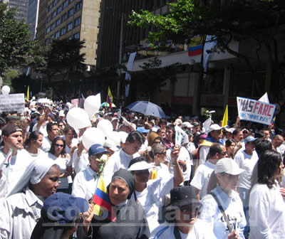 Marcha contra las FARC Plaza de Bolivar - Fotos: Luz Helena Quiceno