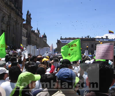 Marcha contra las FARC Plaza de Bolivar - Fotos: Luz Helena Quiceno