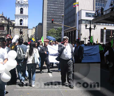 Marcha contra las FARC Plaza de Bolivar - Fotos: Luz Helena Quiceno