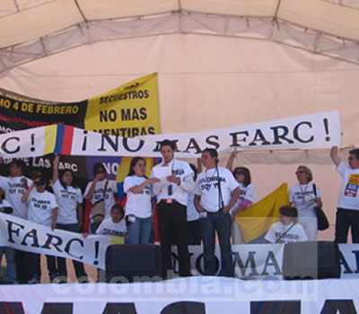 Marcha contra las FARC Plaza de Bolivar - Fotos: Luz Helena Quiceno