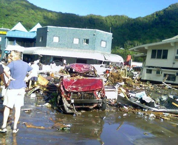 Tsunami sacude islas del Pacífico - Foto: EFE