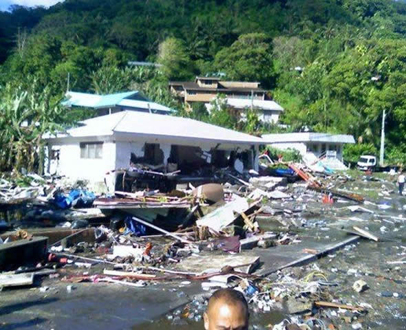 Tsunami sacude islas del Pacífico - Foto: EFE
