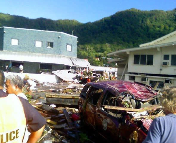 Tsunami sacude islas del Pacífico - Foto: EFE