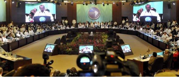 Cumbre del Grupo de R�o en Canc�n. Foto: EFE