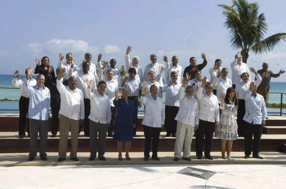 Foto oficial de los jefes de Estado. Foto: EFE
