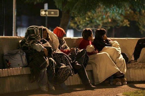 El miedo se apoder� de los chilenos. EFE