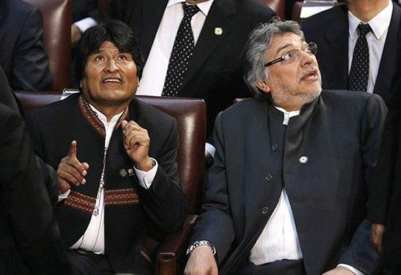 Foto EFE - Presidente de Bolivia y Paraguay