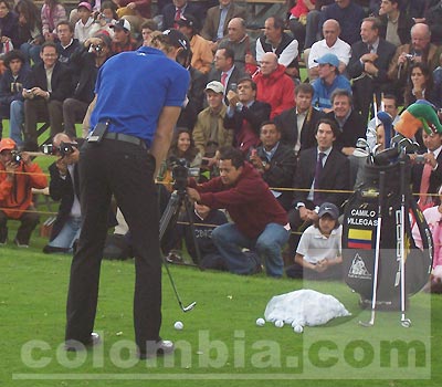 Camilo Villegas en Bogotá - Foto: Leonardo Quimbay