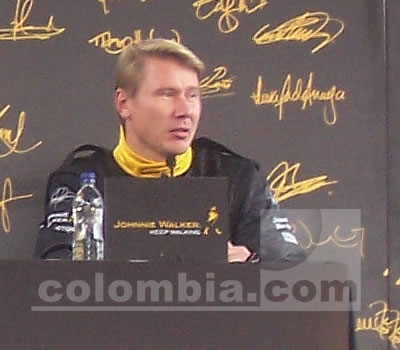 Mika Hakkinen en Bogotá - Foto: Leonardo Quimbay