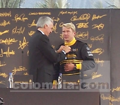 Mika Hakkinen en Bogotá - Foto: Leonardo Quimbay
